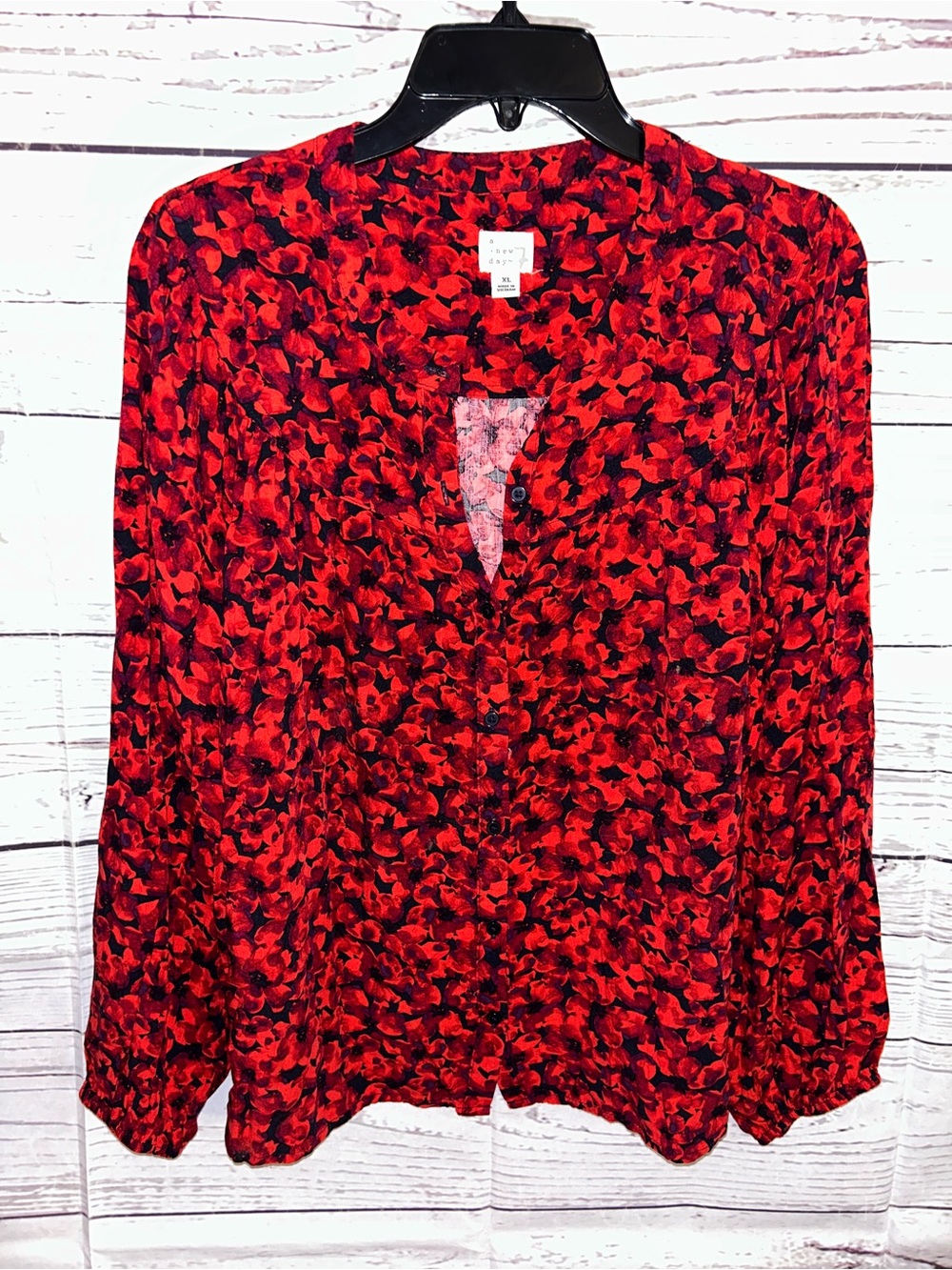 A new day floral shirt